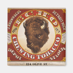 KRW Vintage 1873 Echo Chewing Tobacco Label Magnet