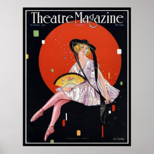KRW Vintage 1921 Theatre Magazine Cover Print