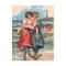 KRW Vintage Beach Illustration Postcard