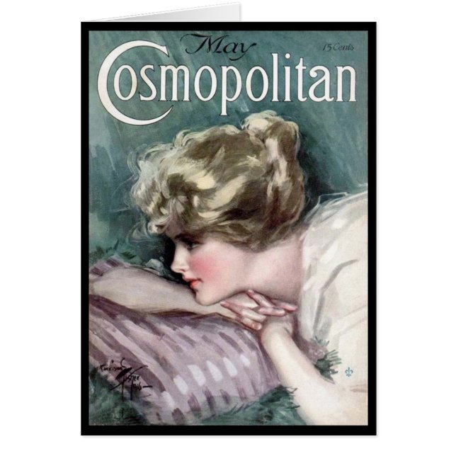 KRW Vintage Cosmopolitan 1915 Blank Card (Front)