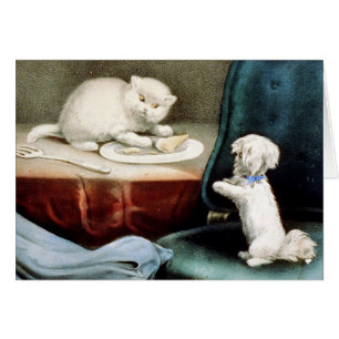 KRW Vintage Fido and Kitty Card