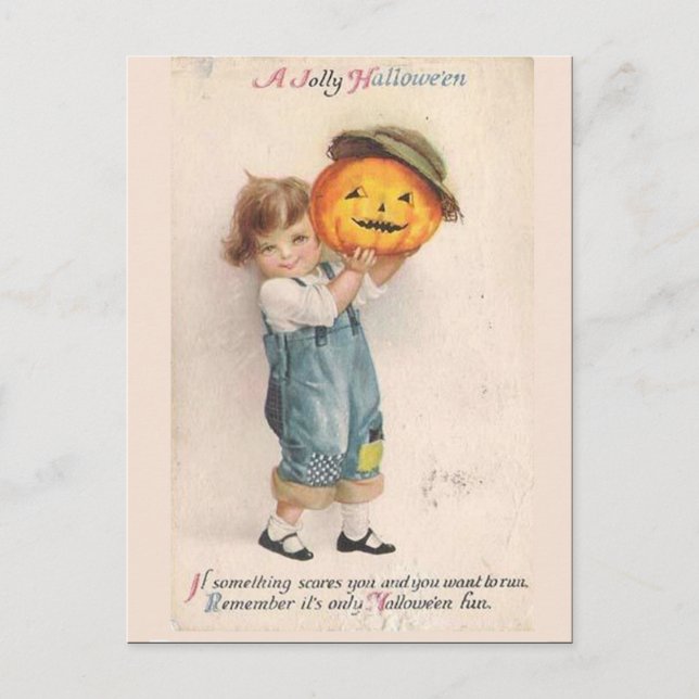 KRW Vintage Halloween Postcard (Front)
