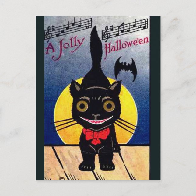 KRW Vintage Halloween Postcard (Front)