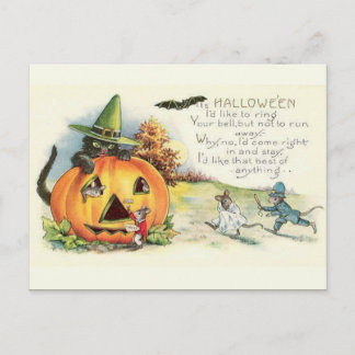 KRW Vintage Halloween Postcard