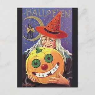 KRW Vintage Halloween Postcard