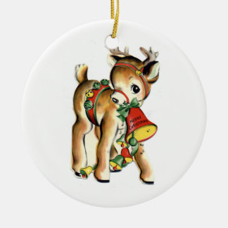 KRW Vintage Reindeer Christmas Ornament