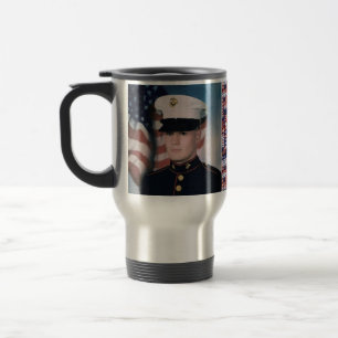 KRW Yellow Ribbon Tag - Customise Travel Mug