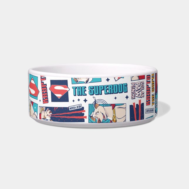 Krypto Comic Panel Pattern Bowl (Front)