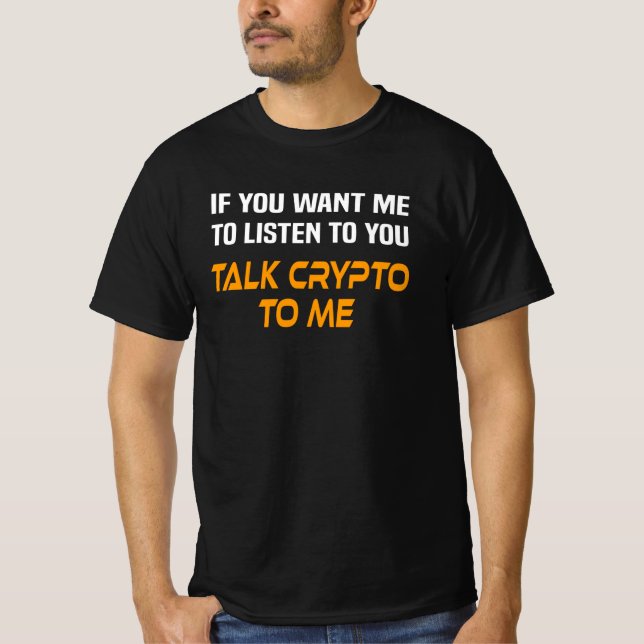 Krypto Crypto Trader Saying Krypto Currency Miner T-Shirt (Front)