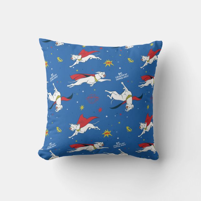Krypto Flying Pattern Cushion (Front)