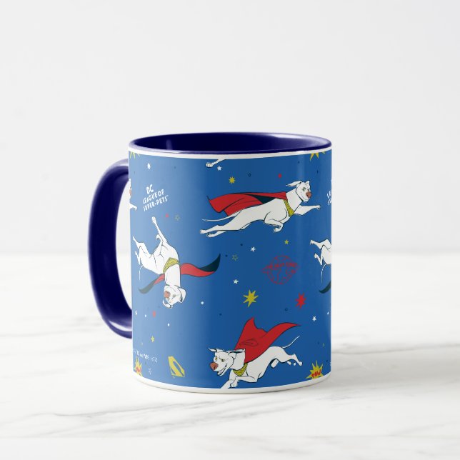 Krypto Flying Pattern Mug (Front Left)