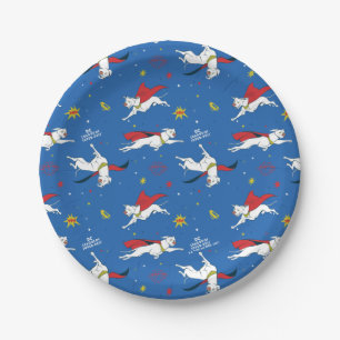 Krypto Flying Pattern Paper Plate
