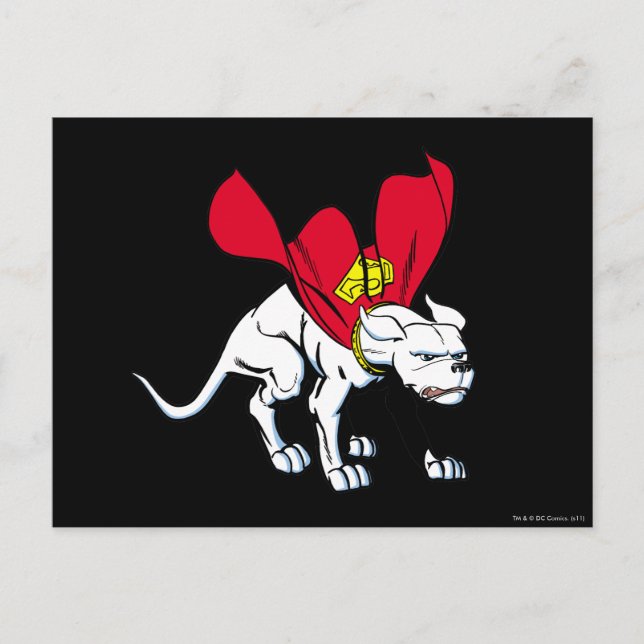 Krypto Growls Postcard (Front)