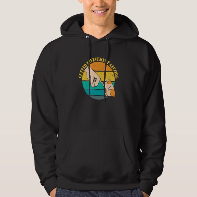 Krypto Investment Consultant Hamster I Cryptocurre Hoodie (Front)