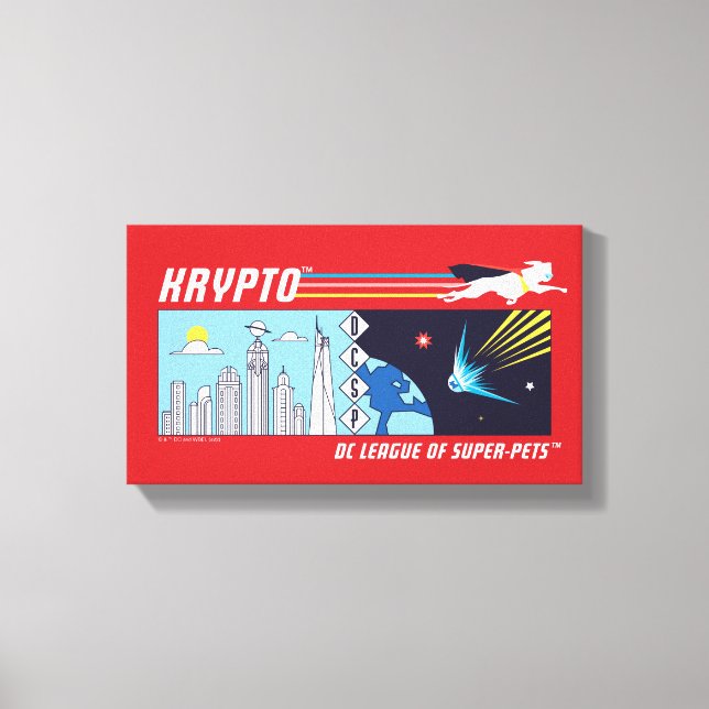 Krypto Outer-Space to Metropolis Canvas Print (Front)