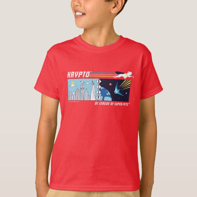 Krypto Outer-Space to Metropolis T-Shirt (Front)