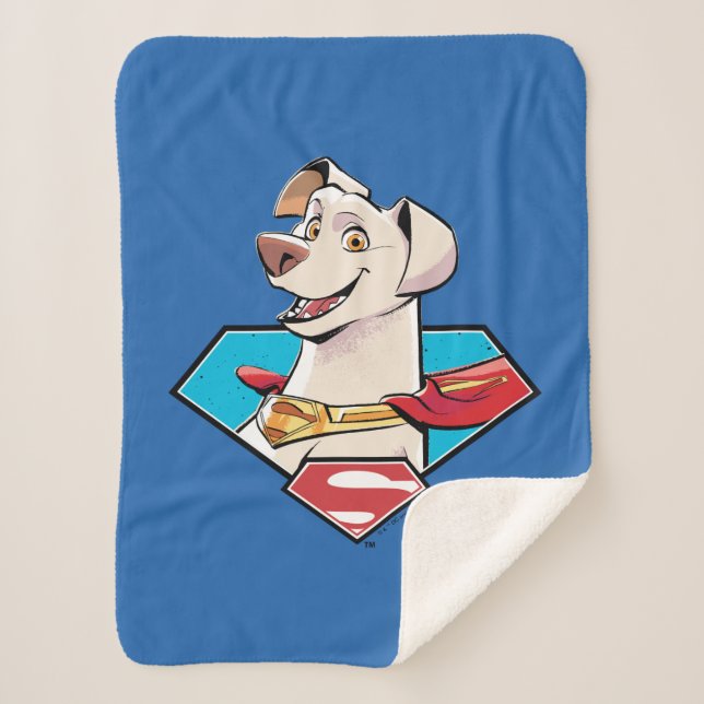 Krypto S-Shield Graphic Sherpa Blanket (Front)