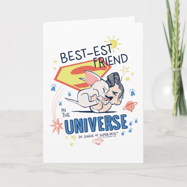 Krypto & Superman: Best-est Friend in the Universe Card (Front)