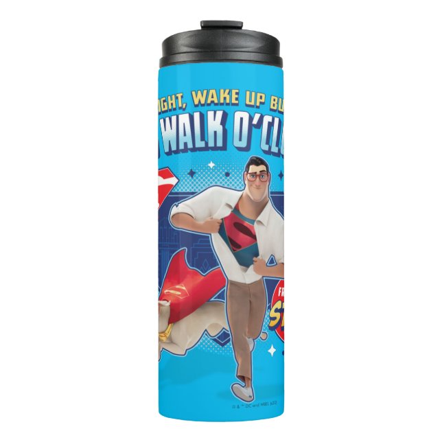 Krypto & Superman - It's Walk O'Clock! Thermal Tumbler (Front)