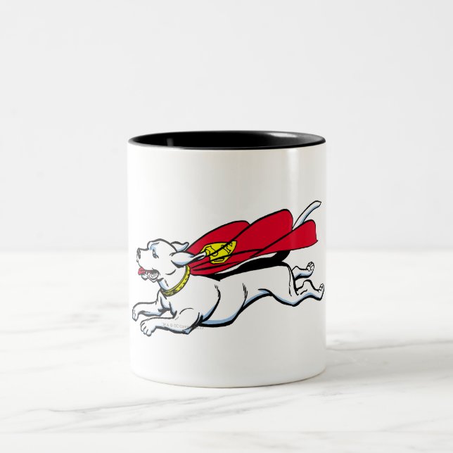 Krypto the dog Two-Tone coffee mug (Center)