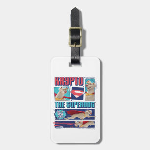 Krypto The Super-Dog Comic Panels Luggage Tag