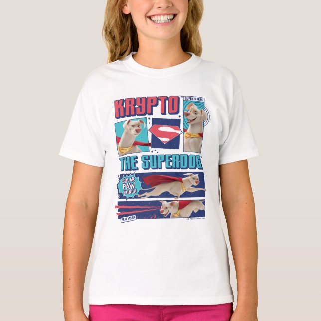 Krypto The Super-Dog Comic Panels T-Shirt (Front)