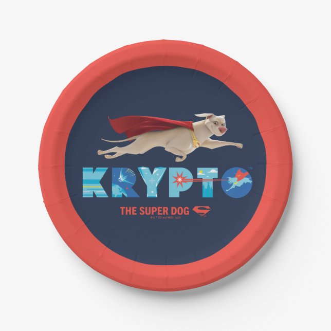 Krypto The Super-Dog Paper Plate (Front)