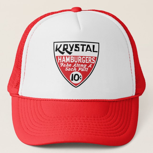 Krystal 10 Cent Shield Trucker Hat (Front)