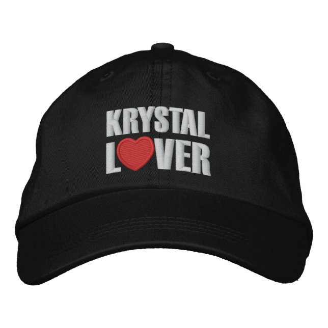 Krystal Lover Embroidered Hat (Front)