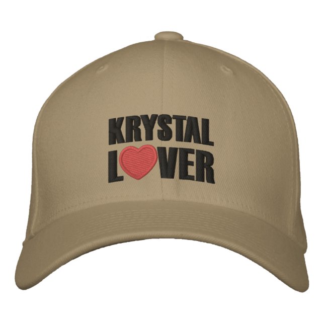 Krystal Lover Embroidered Hat (Front)