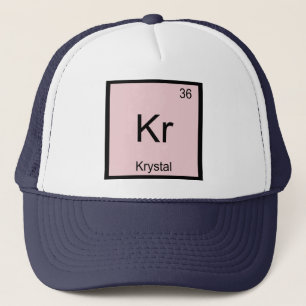 Krystal  Name Chemistry Element Periodic Table Trucker Hat