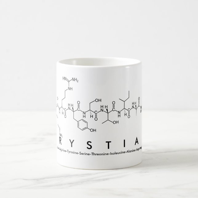 Krystian peptide name mug (Center)