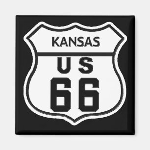 KS US ROUTE 66 MAGNET