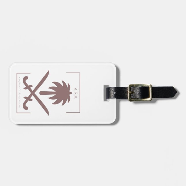 KSA SAUDI ARABIA  LUGGAGE TAG (Front Horizontal)