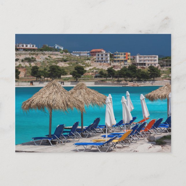 Ksamil, town beachfront postcard (Front)