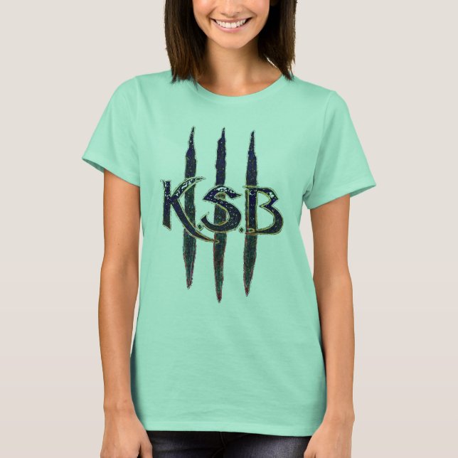 KSB Blue Grunge Logo T-Shirt (Front)