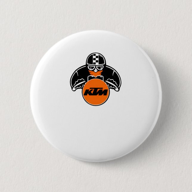 Ktm Logo Sticker4  6 Cm Round Badge (Front)