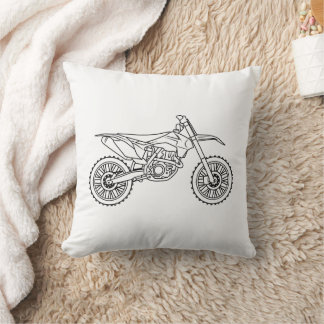 KTM Motocross line art Cushion
