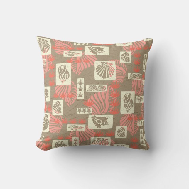 Kua Bay Hawaiian Undersea Shells Cushion (Front)