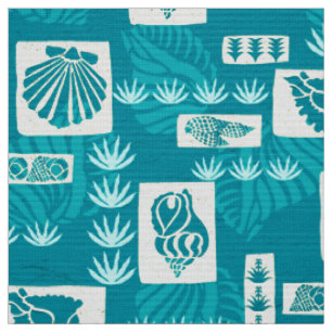Kua Bay Hawaiian Undersea Shells Fabric