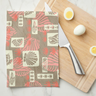 Kua Bay Hawaiian Undersea Shells Tea Towel