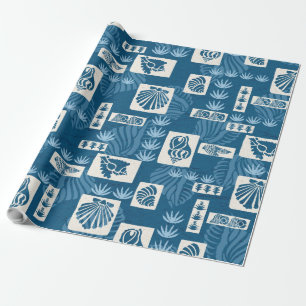 Kua Bay Hawaiian Undersea Shells Wrapping Paper