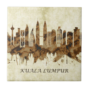Kuala Lumpur Malaysia Cityscape Tile