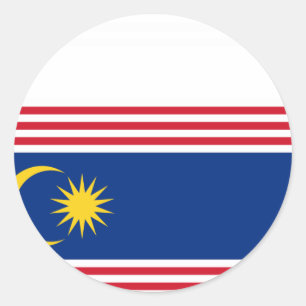 Kuala Lumpur Malaysia, Malaysia Classic Round Sticker