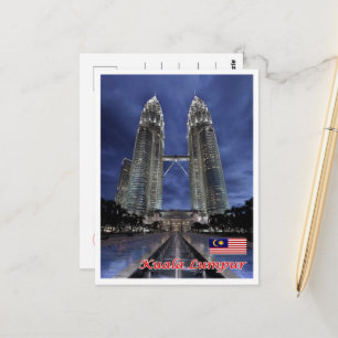 Kuala Lumpur - Malaysia - Petronas Twin Towers - Postcard