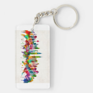 Kuala Lumpur Malaysia Skyline Key Ring