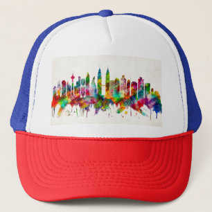 Kuala Lumpur Malaysia Skyline Trucker Hat