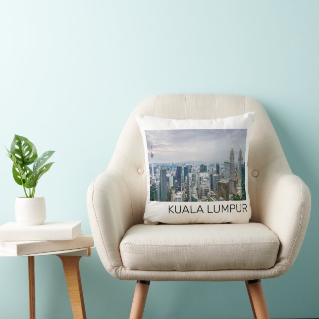 Kuala Lumpur Malaysia Skyline Vintage Souvenir Cushion (Chair)