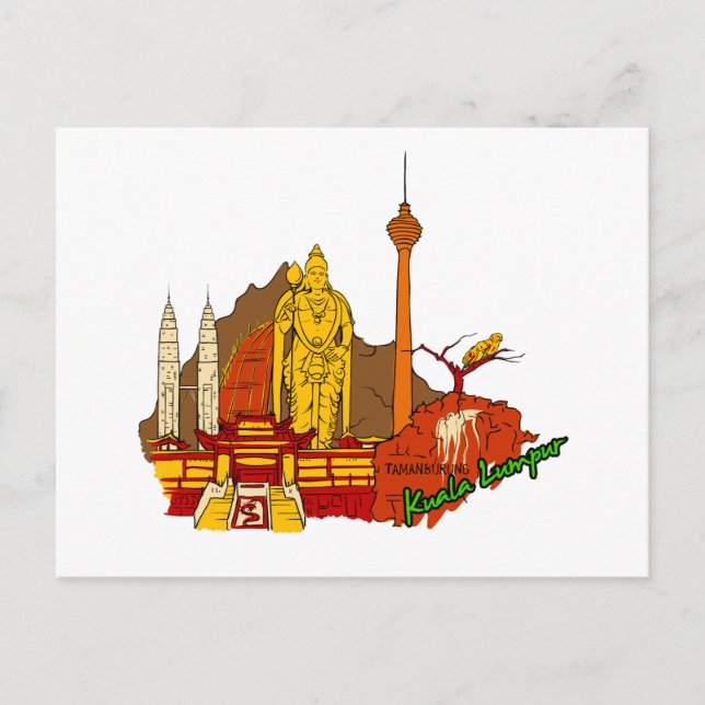 Kuala Lumpur - Mayalsia.png Postcard (Front)