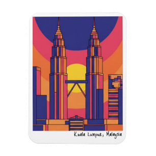 Kuala Lumpur Petronas Twin Towers Magnet